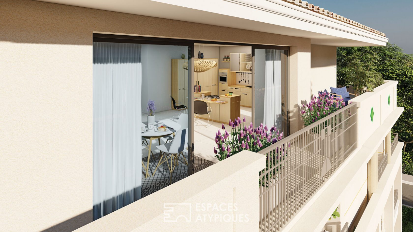 Appartement en attique avec sa terrasse hors normes