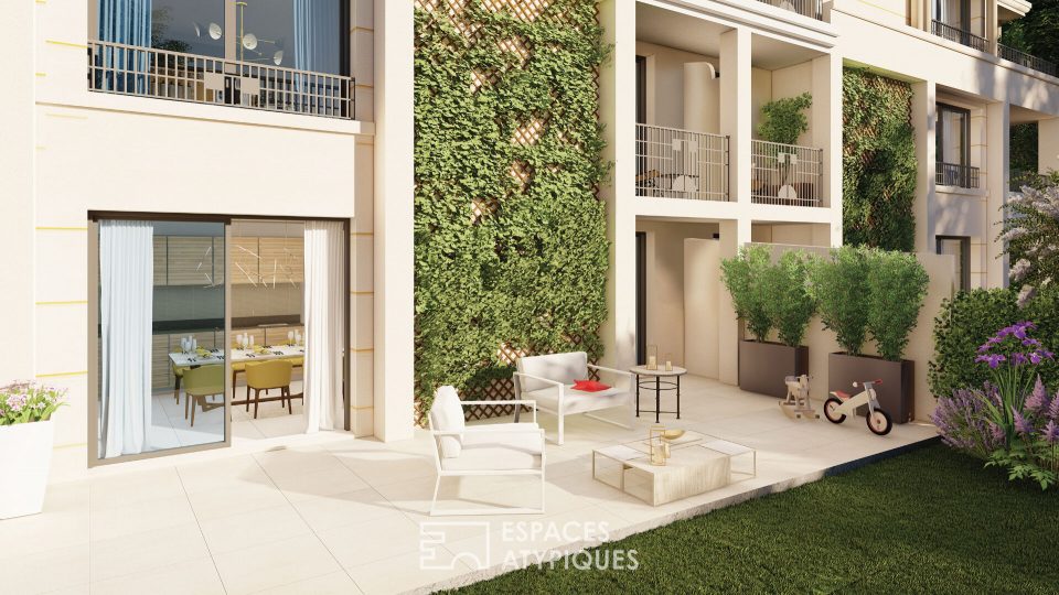 Appartement contemporain avec jardin