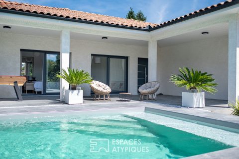 Maison contemporaine avec piscine proche du centre ville