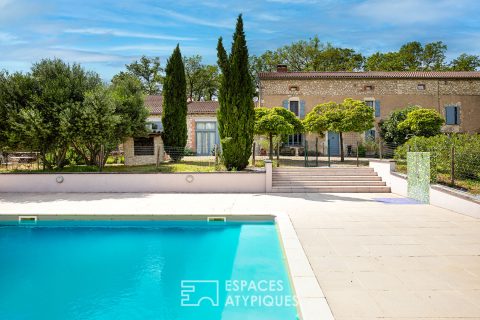 Character building with reception room and gîtes in the Gaillac countryside