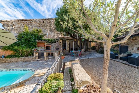 Charming renovated stone house with swimming pool