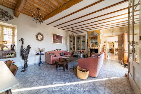 Charming house of 350 m2 with garden and swimming pool 7km from Uzès