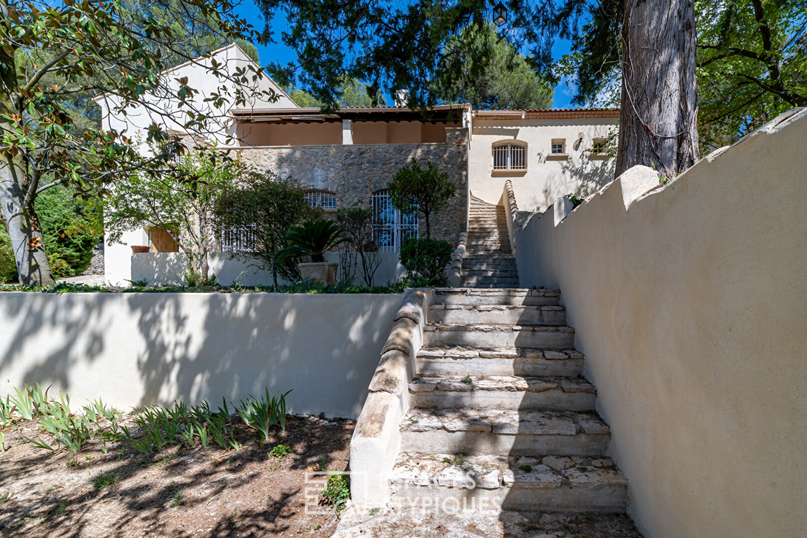 Villa with view of the Magne Tower and its independent offices