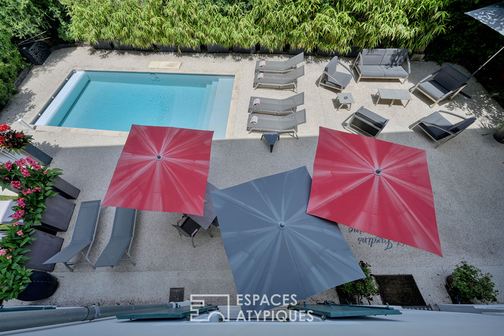 Hôtel particulier avec piscine, en coeur de ville