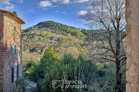 Elegant 19th century silkworm farm with garden near Anduze