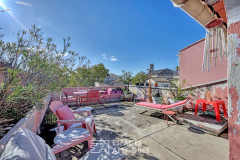 Appartement d’Artiste avec son toit terrasse