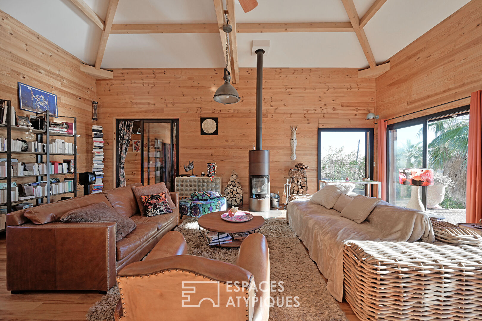 Chaleureuse maison à ossature bois avec vue