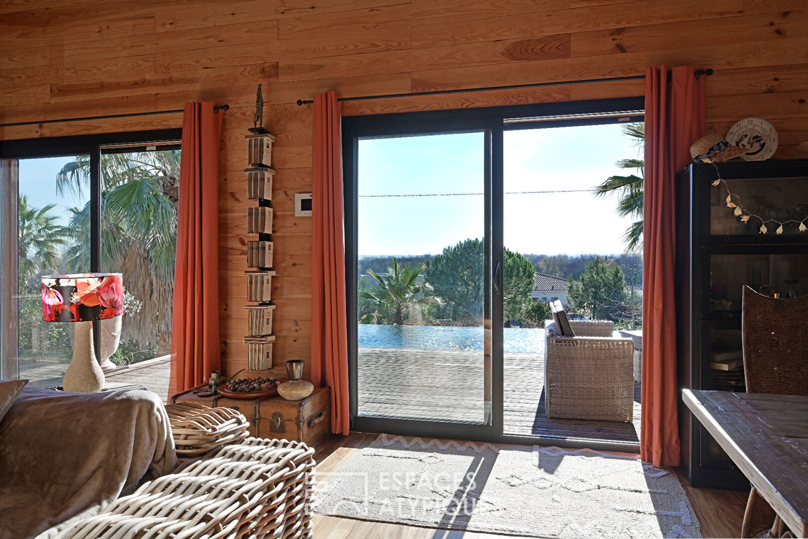 Chaleureuse maison à ossature bois avec vue