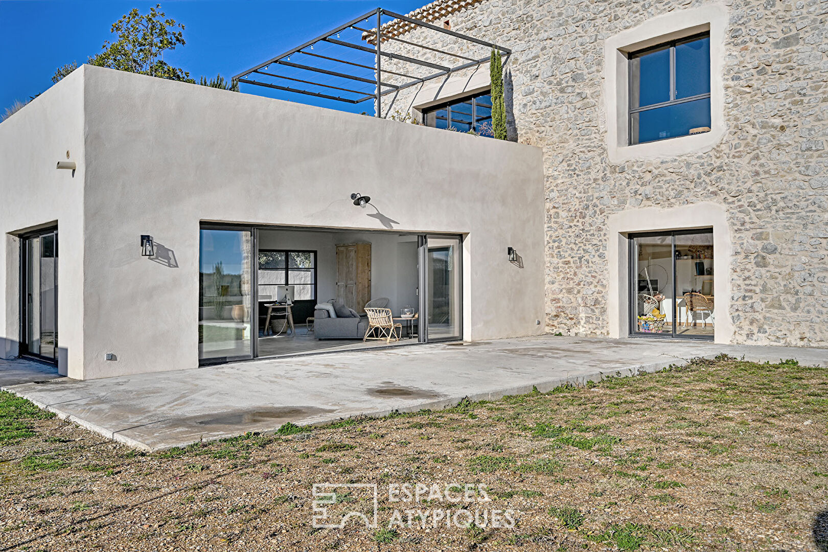 Sublime renovated loft-style sheepfold with view