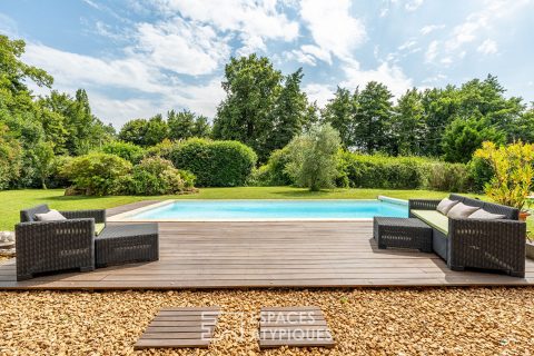Villa de plain-pied avec piscine au coeur du Beaujolais