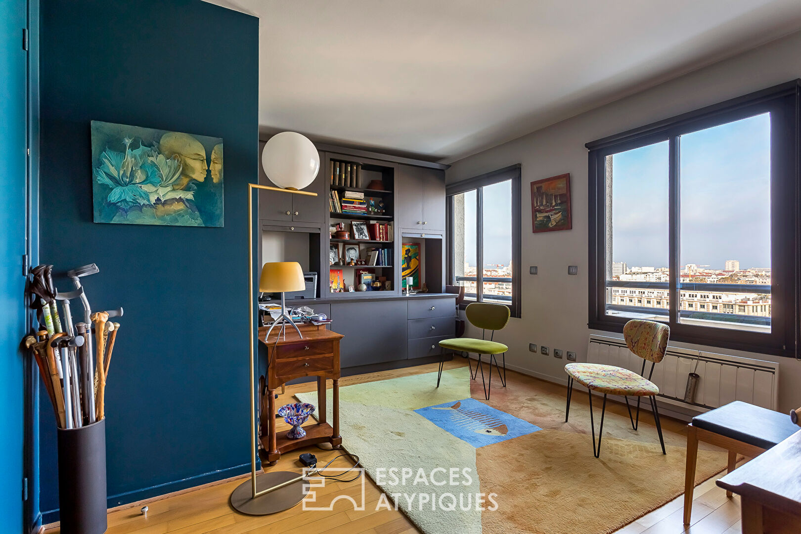 Appartement dernier étage avec terrasse et vue imprenable sur le Grand Lyon