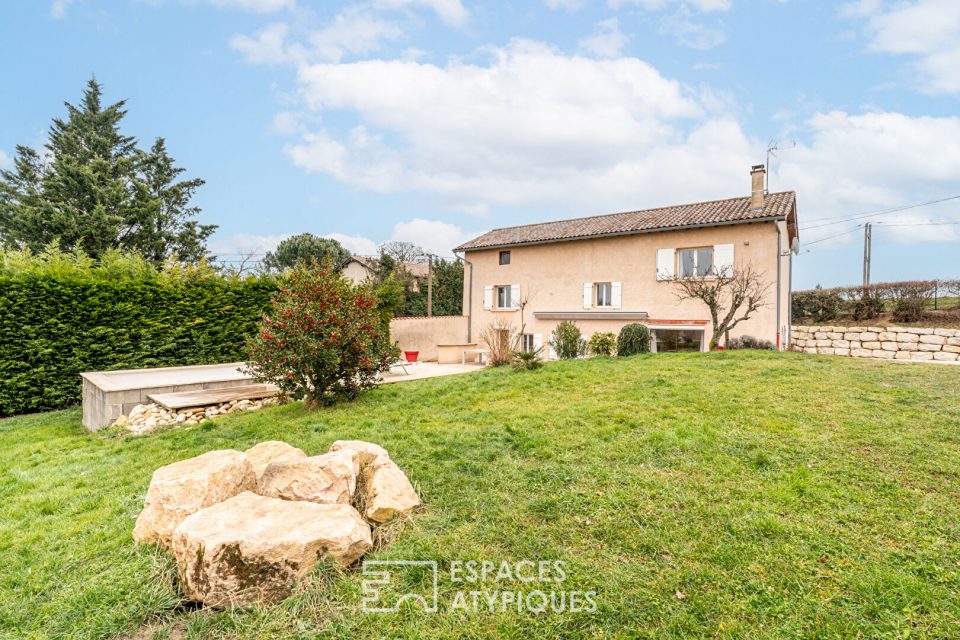 Maison de campagne avec vue imprenable sur la plaine de l'Ain