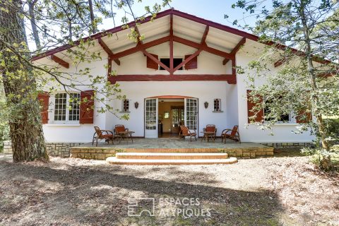 Hossegor Quartier du lac, landaise vintage au milieu des pins