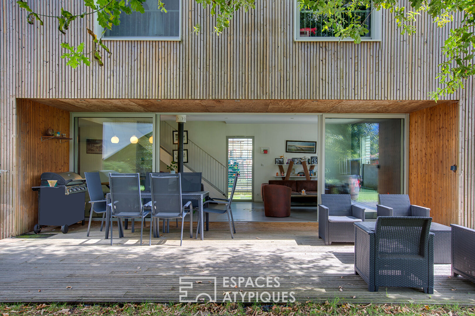 Architect-designed timber-framed house