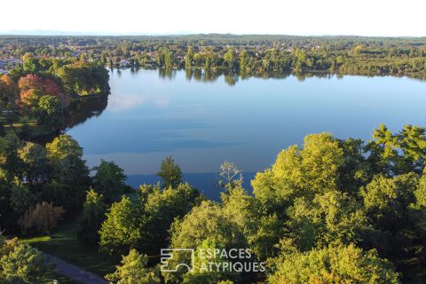 Terrain constructible vue sur le lac de Soustons