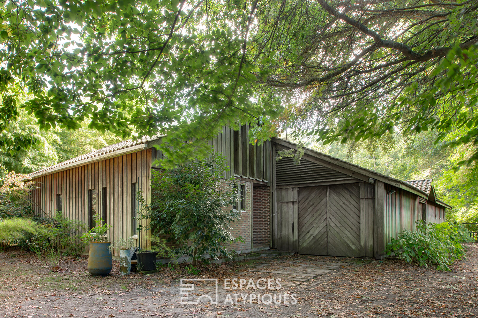 Maison d’architecte à ossature bois en pleine nature