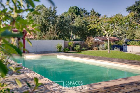 Maison contemporaine avec piscine, proche océan