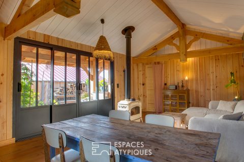 Modern chalet at the foot of the dune