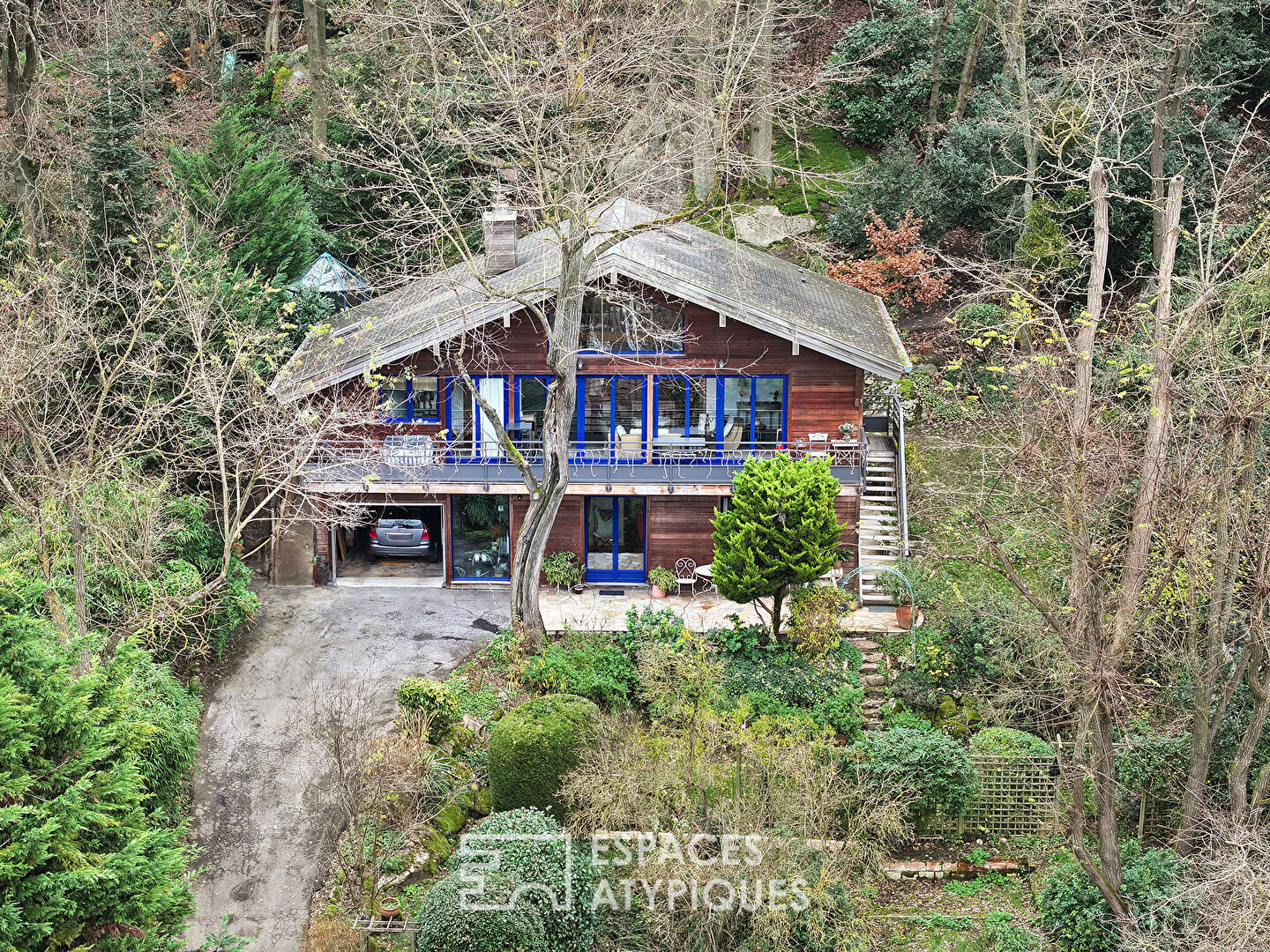 La maison ossature bois en pleine nature et avec une vue imprenable