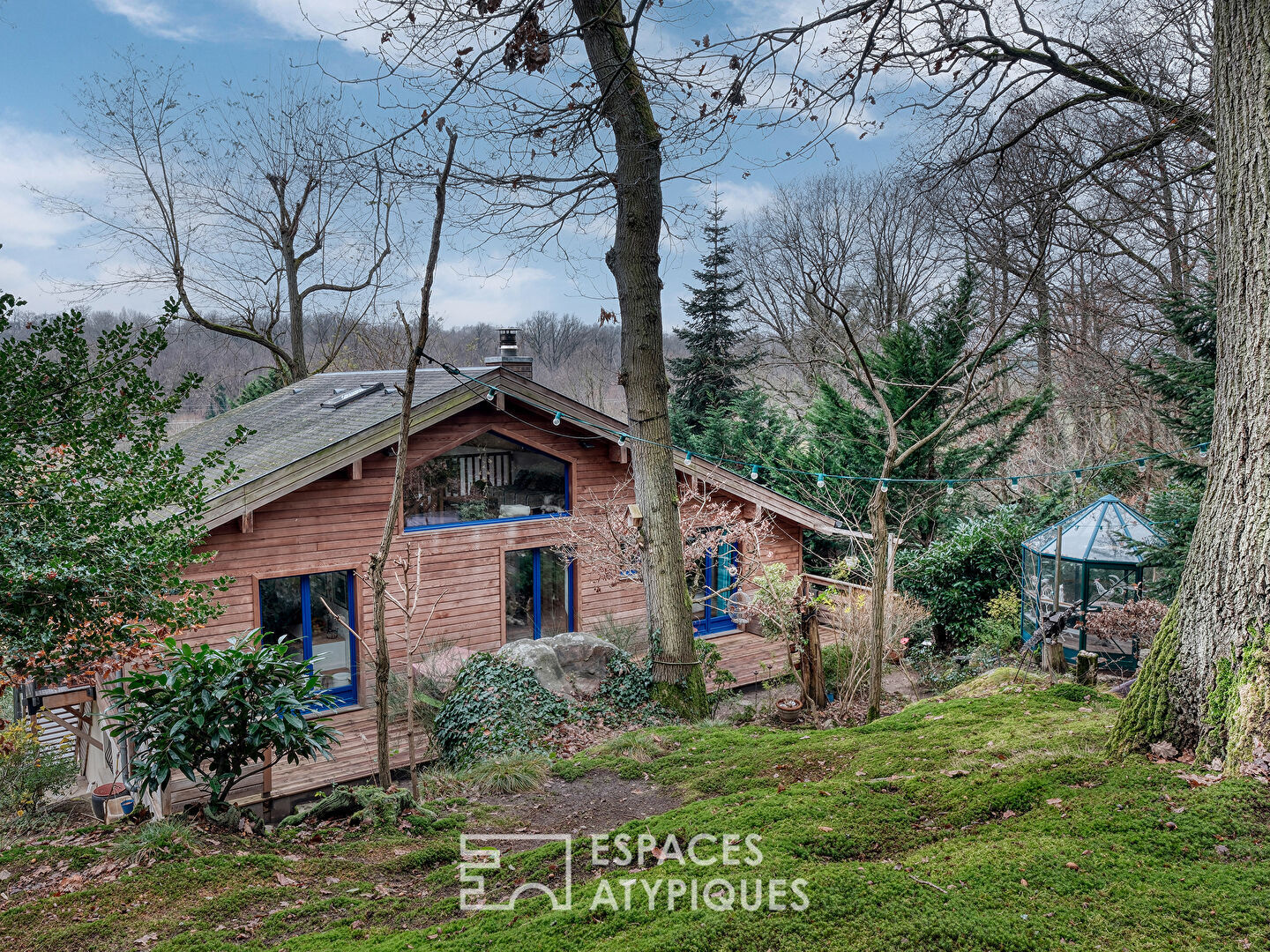 La maison ossature bois en pleine nature et avec une vue imprenable