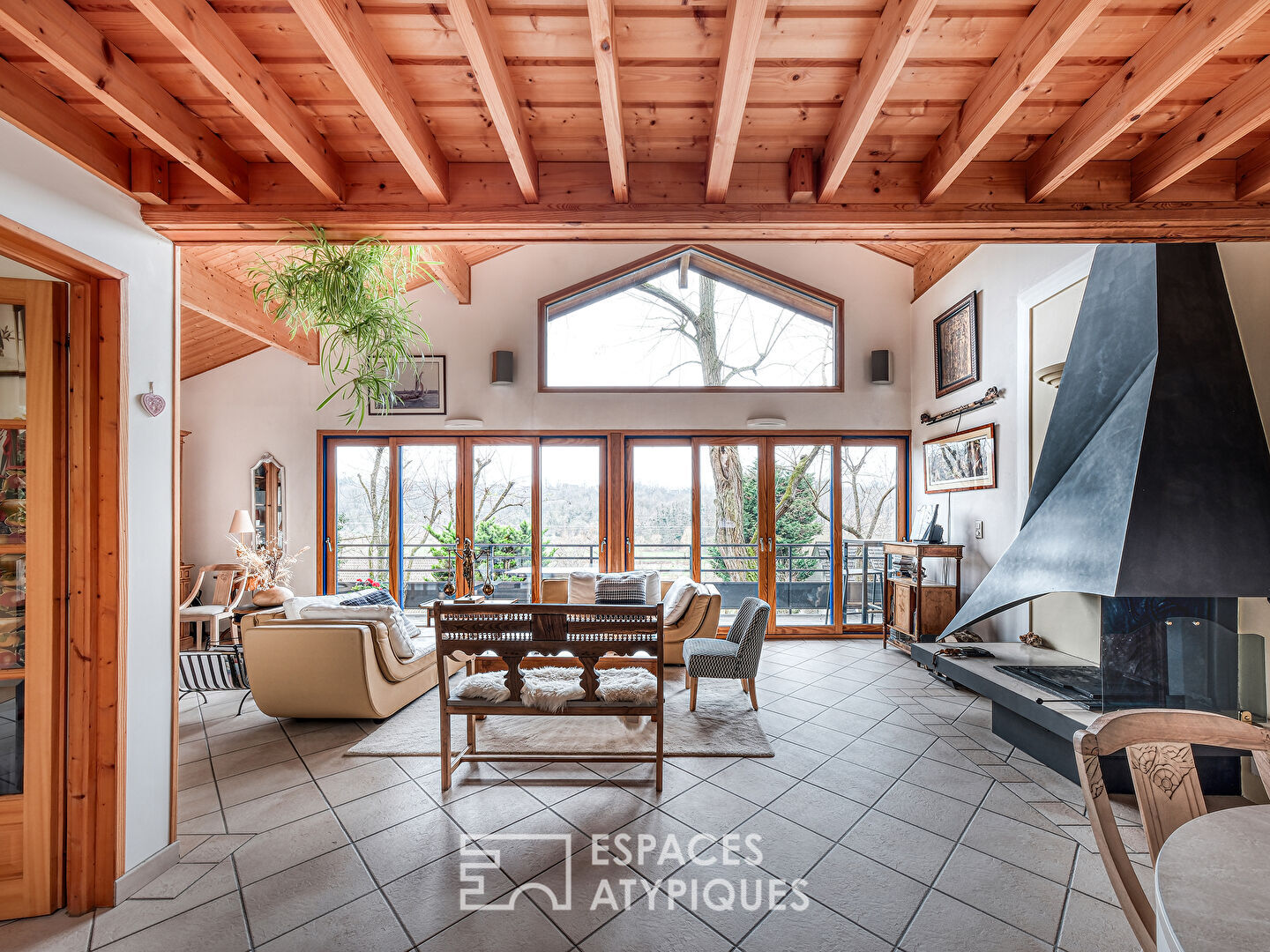 La maison ossature bois en pleine nature et avec une vue imprenable