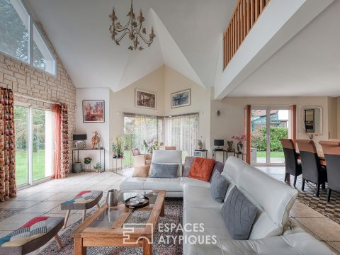 La maison d’architecte  dans un environnement calme et naturel