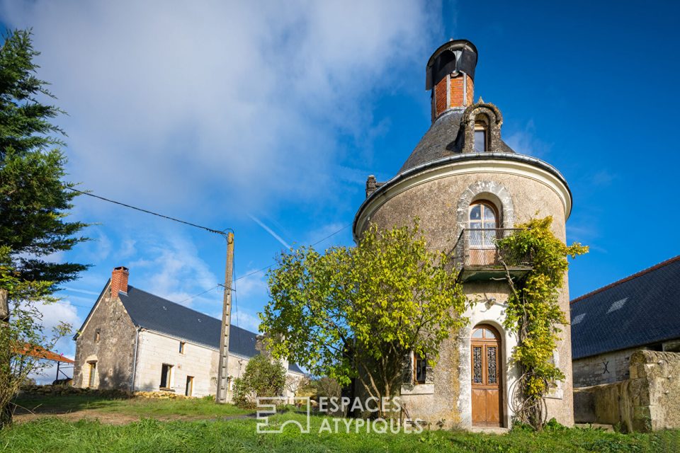 Ancien corps de ferme avec vue sur la vallée de la Manse