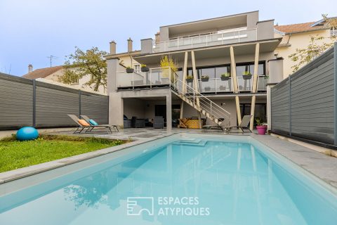 Maison d’architecte contemporaine et sa piscine