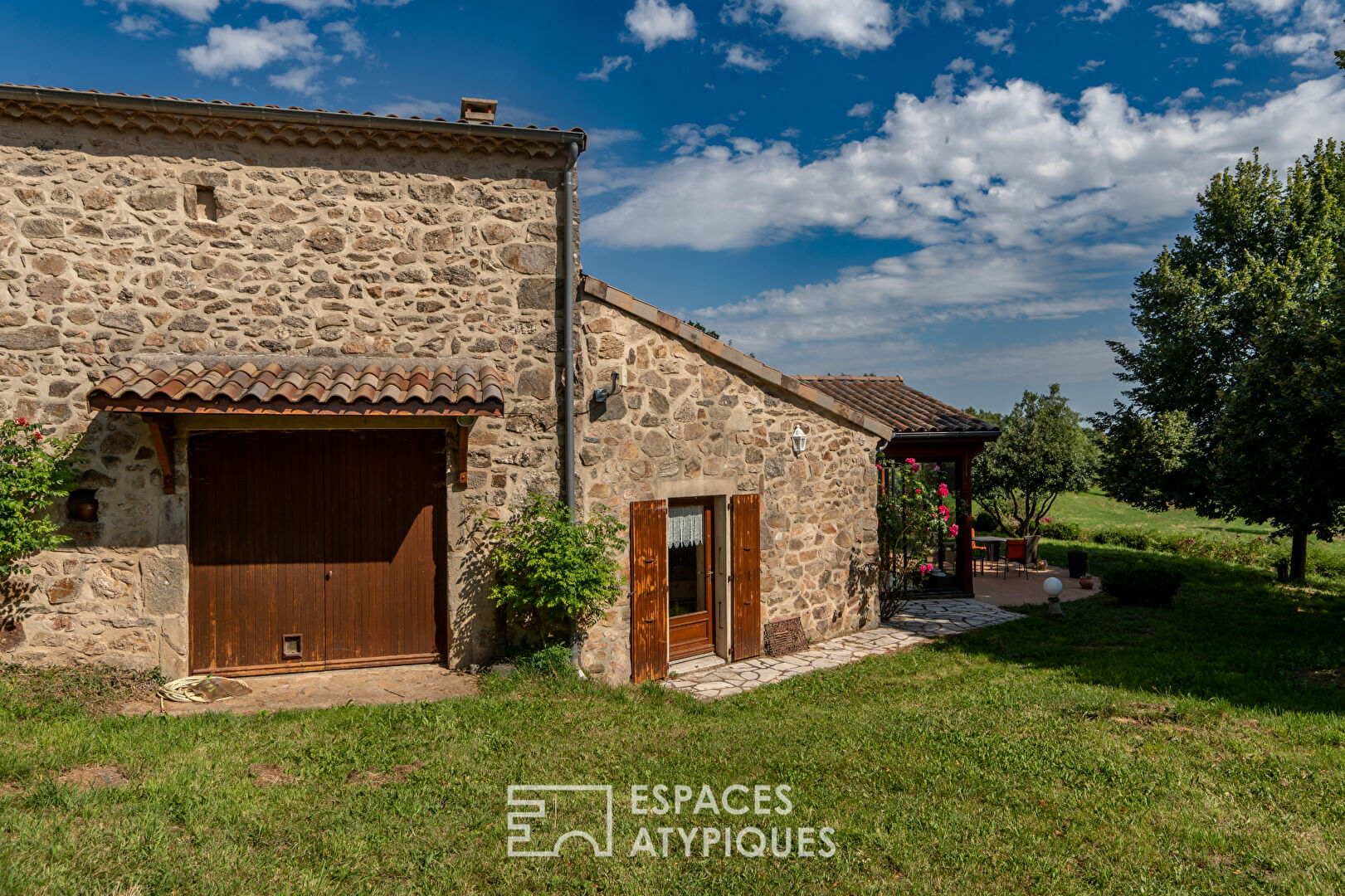 Charming property in the Ardèche with views and meadows