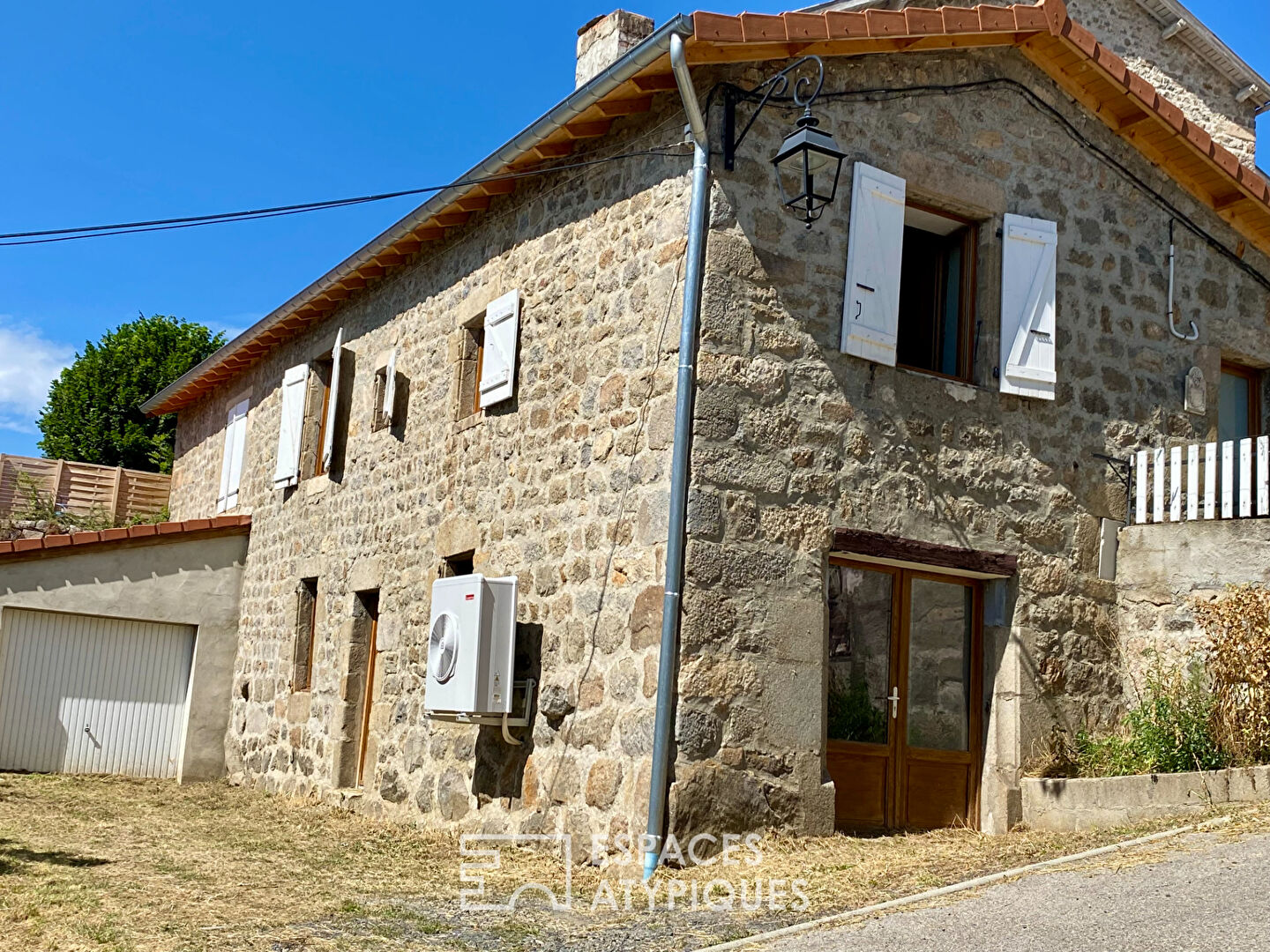 Old house in a hilltop village in the Haute Ardèche.