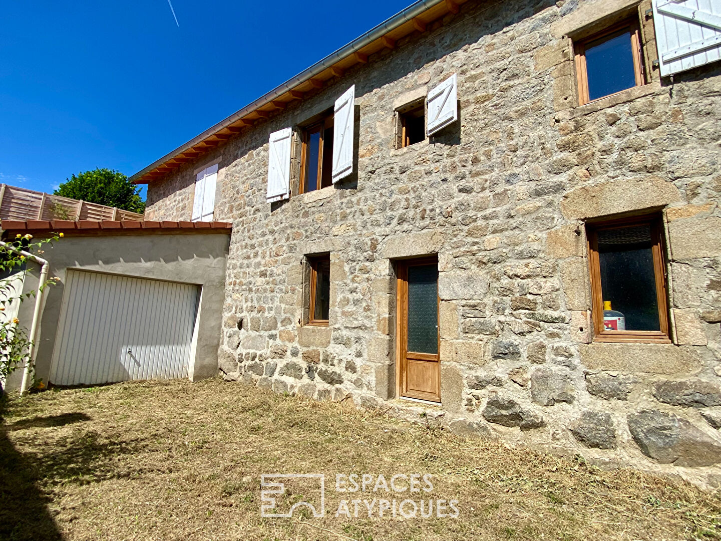 Old house in a hilltop village in the Haute Ardèche.