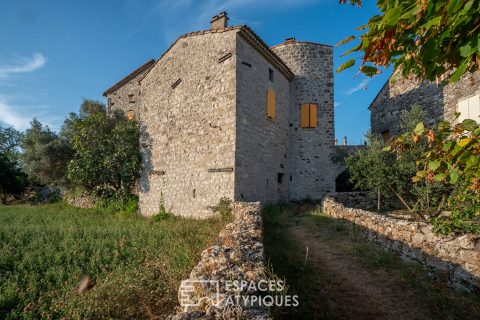 Oldd Ardèche farmhouse with character and its artist’s studio