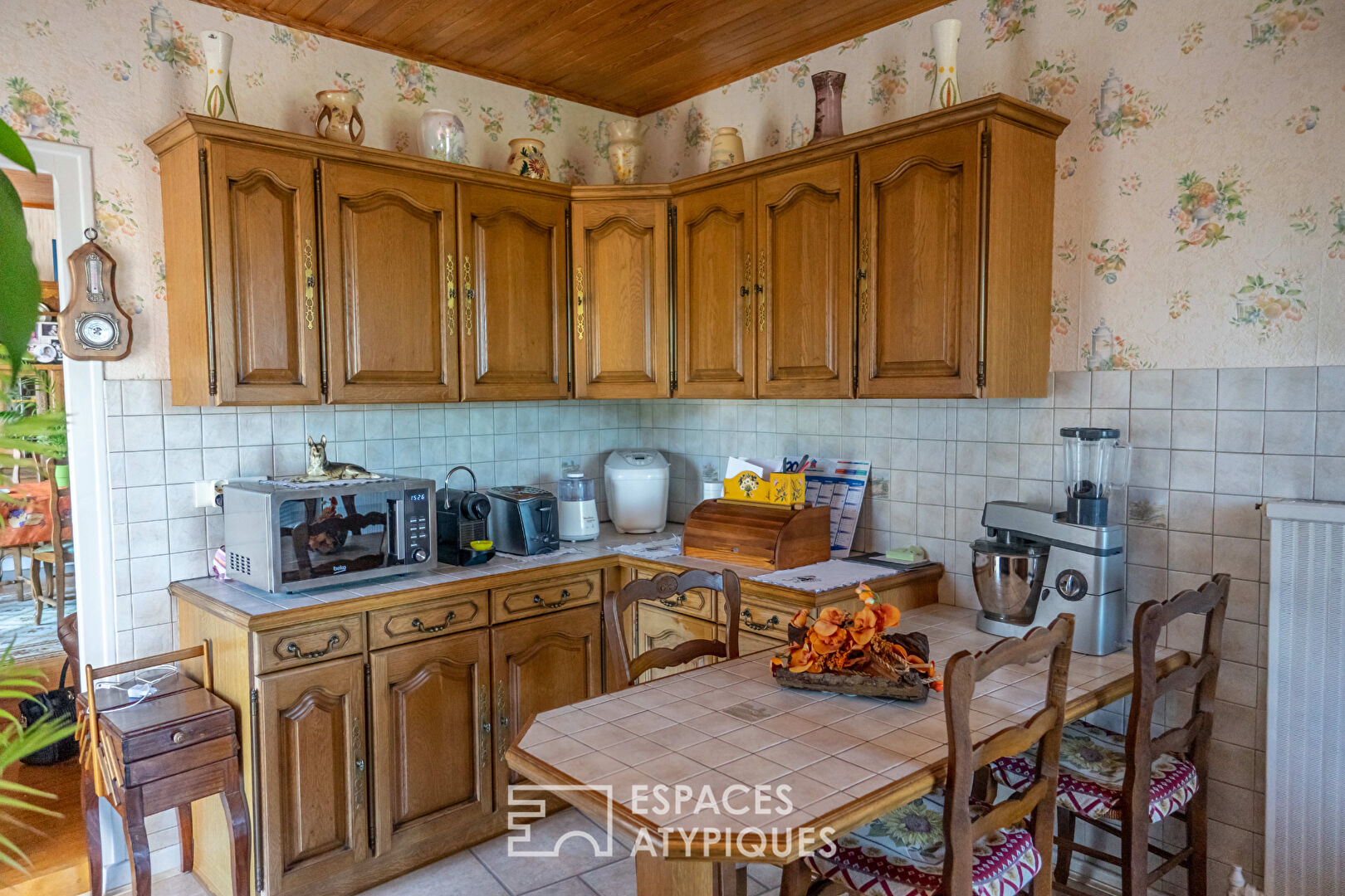 Maison érigée sur son rocher au pied du Vercors