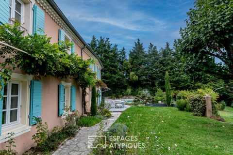 A family home in the Ardèche boasts unusual charm, panoramic views and building land.