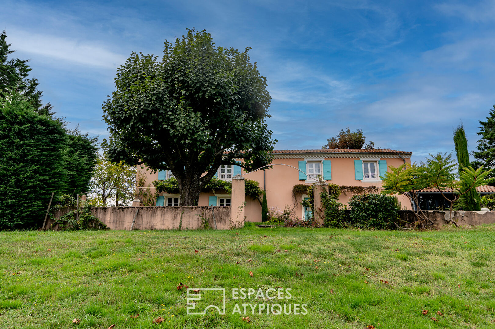 A family home in the Ardèche boasts unusual charm, panoramic views and building land.