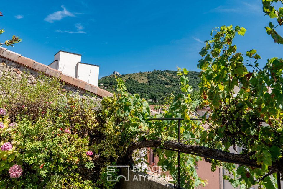 Maison de village rénovée avec terrasses à Saint-Péray