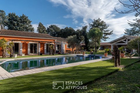 Villa provençale de plain pied avec piscine et grand terrain