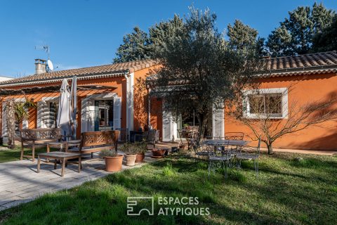 Villa provençale de plain pied avec piscine et grand terrain