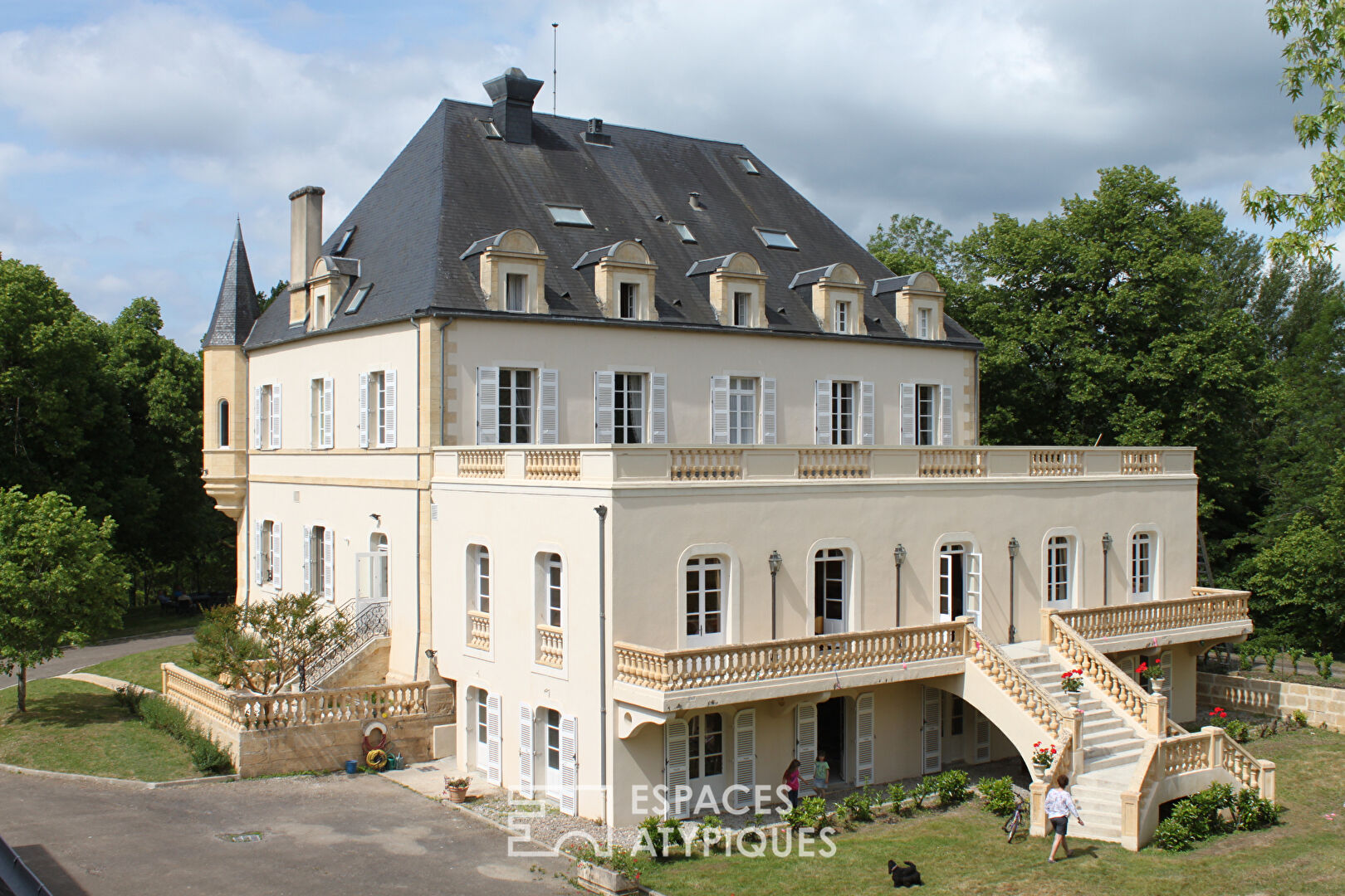 Renovated 19th century castle at the gates of Lascaux