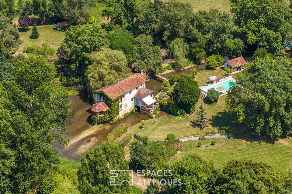 Moulin du XVIIe siècle en Périgord, écrin de sérénité et d'élégance