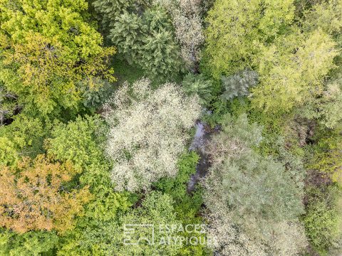 L’incroyable propriété d’exception en bois dans son parc arboré de 2,8ha