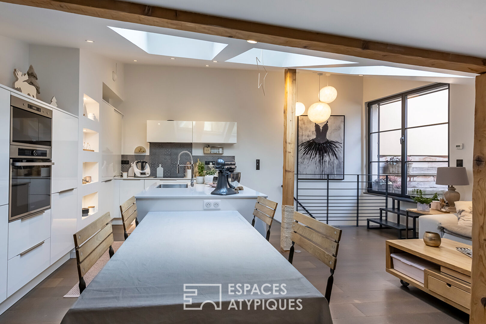 Restaurant chaleureux et cosy avec son appartement aux inspirations loft