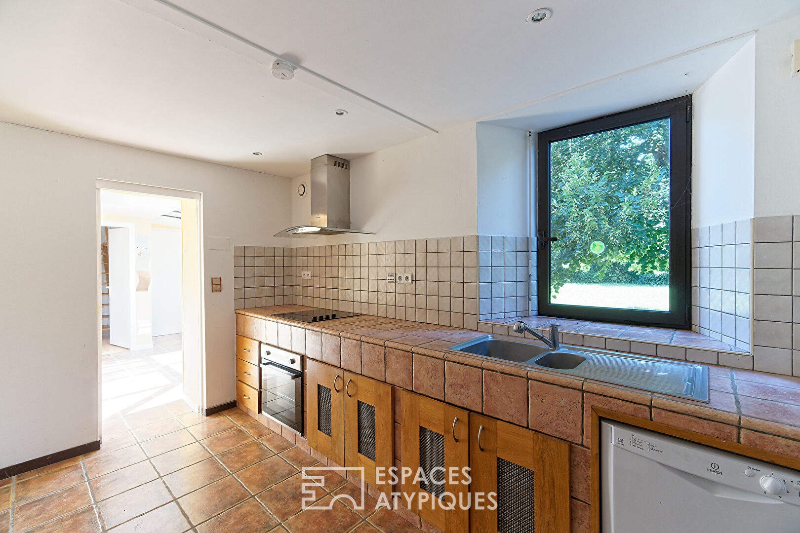 18th century stone house with views of the Pyrenees