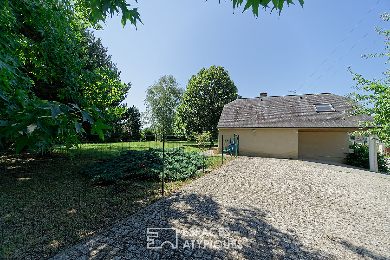 18th century stone house with views of the Pyrenees