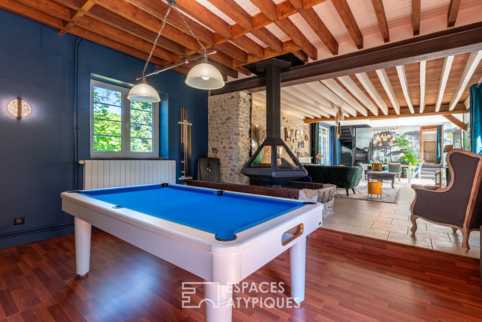 Old renovated farmhouse with swimming pool