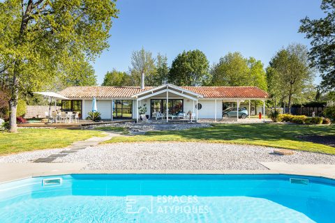 Maison d’architecte avec parc et piscine aux portes de Montauban