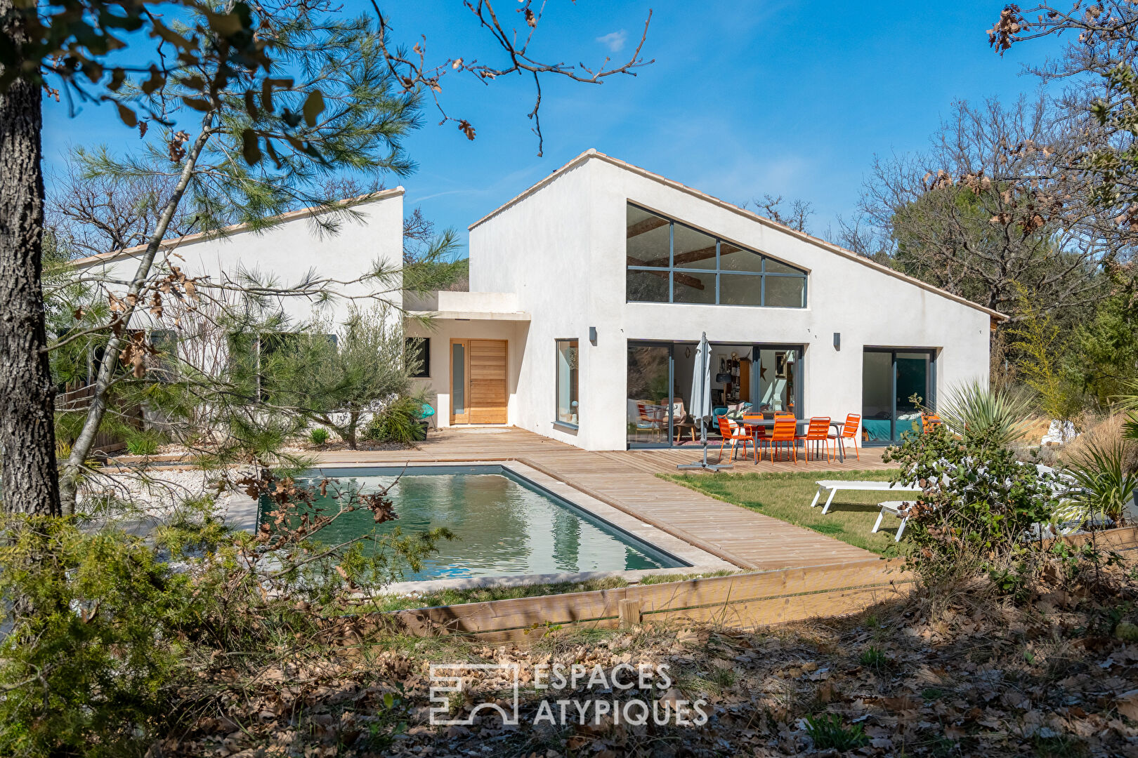 Maison d’architecte avec piscine