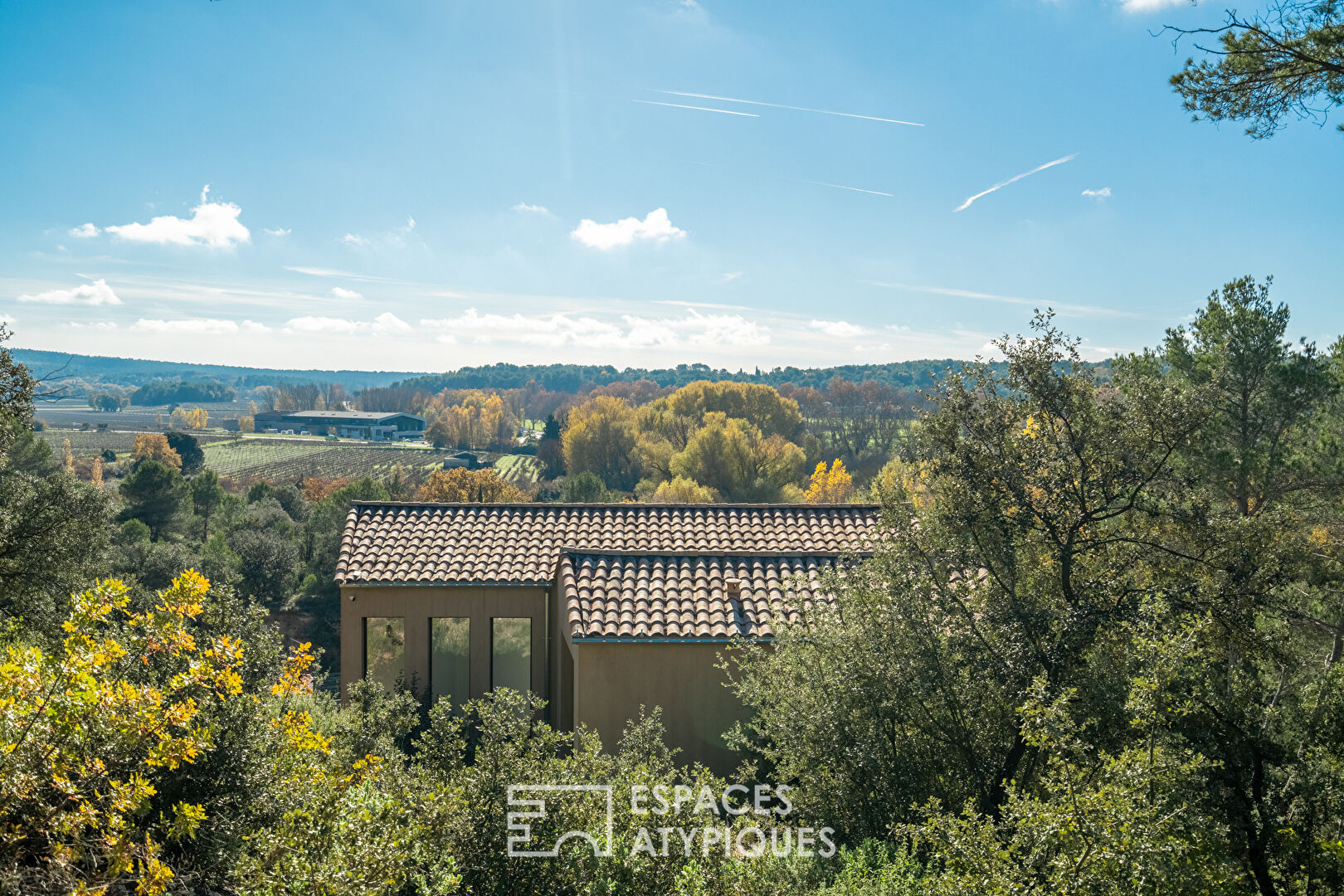 Maison d’architecte bioclimatique avec vue