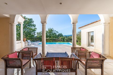 Charming villa and its view of the village