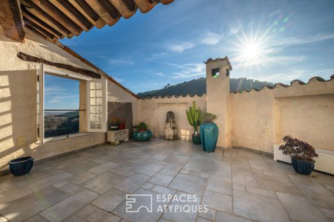 Maison dans un village provençale à l’architectue médivial à Auribeau-sur Siagne